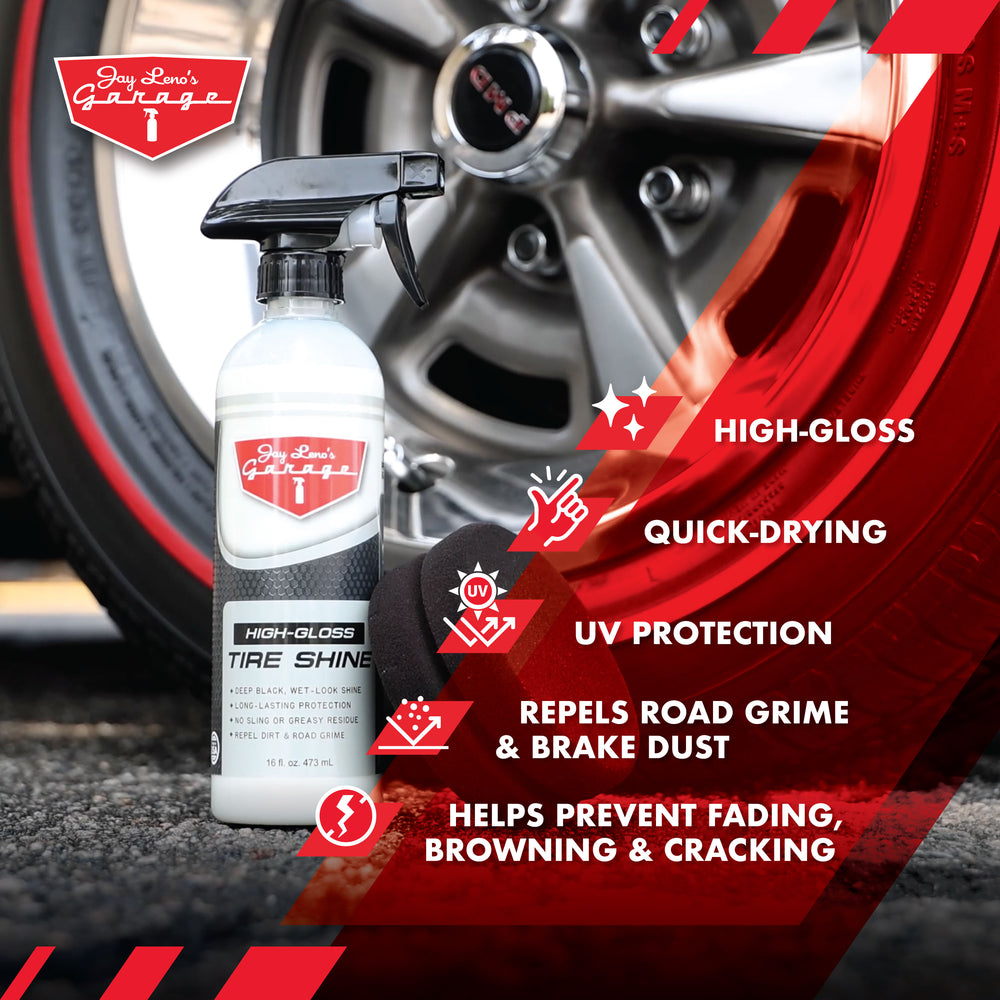 Tire Shine - Achieve Long-Lasting High-Gloss Finish | Jay Leno's Garage