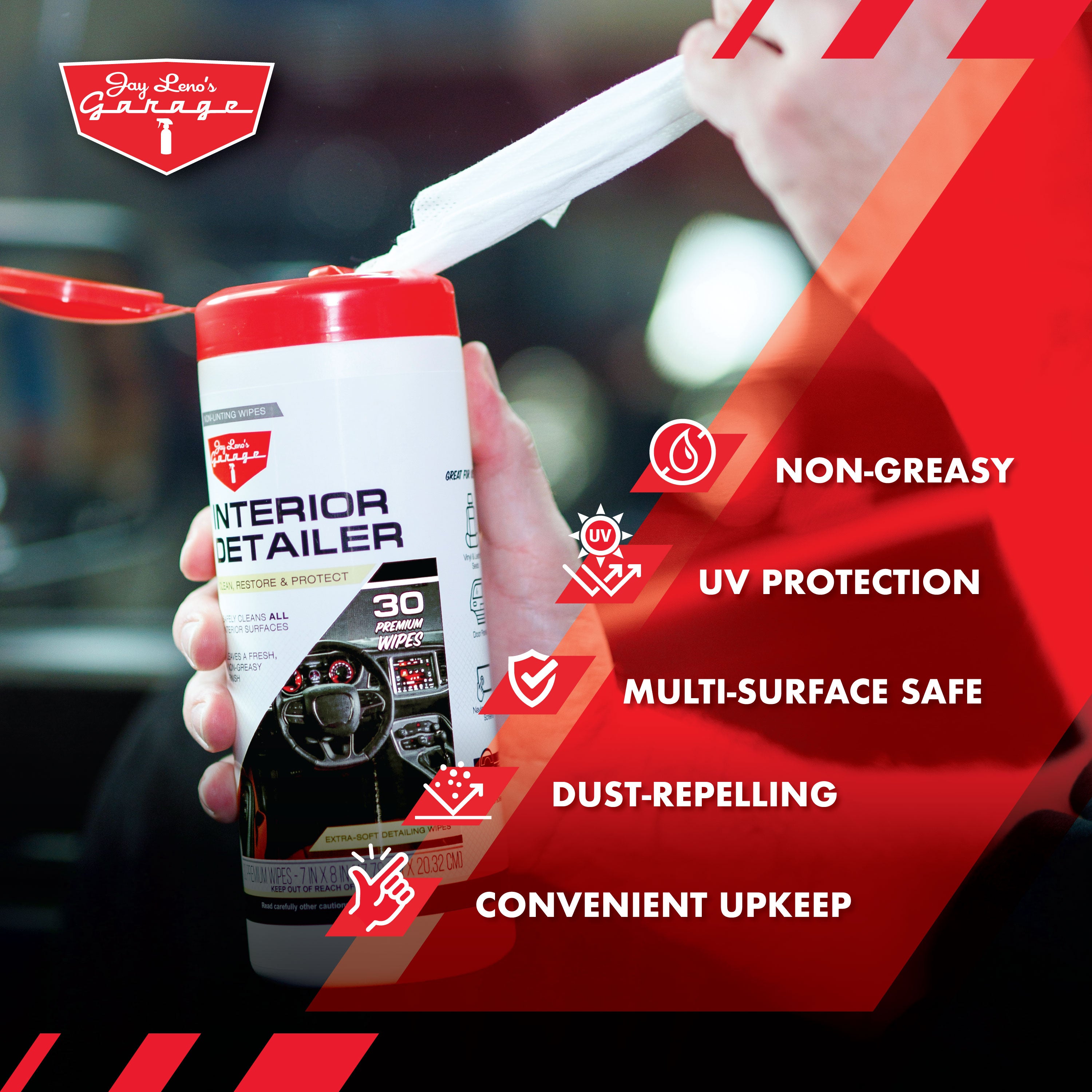 Car Interior Cleaning Wipes | Jay Leno's Garage