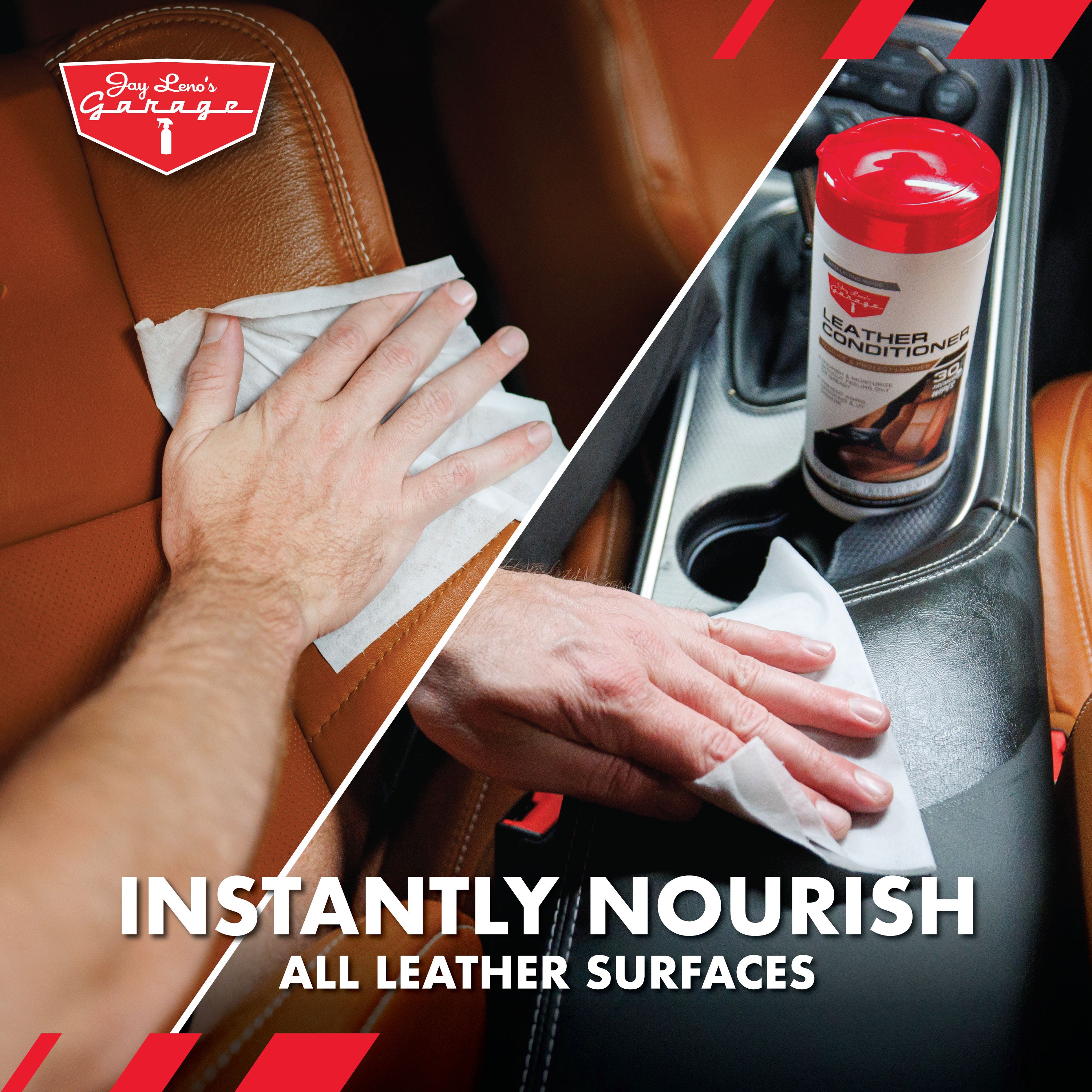 【消しゴム様】UNIVERSAL PRODUCTS.LEATHERBROUSON Leather Conditioning | Leather Conditioner Wipes from Jay Leno's