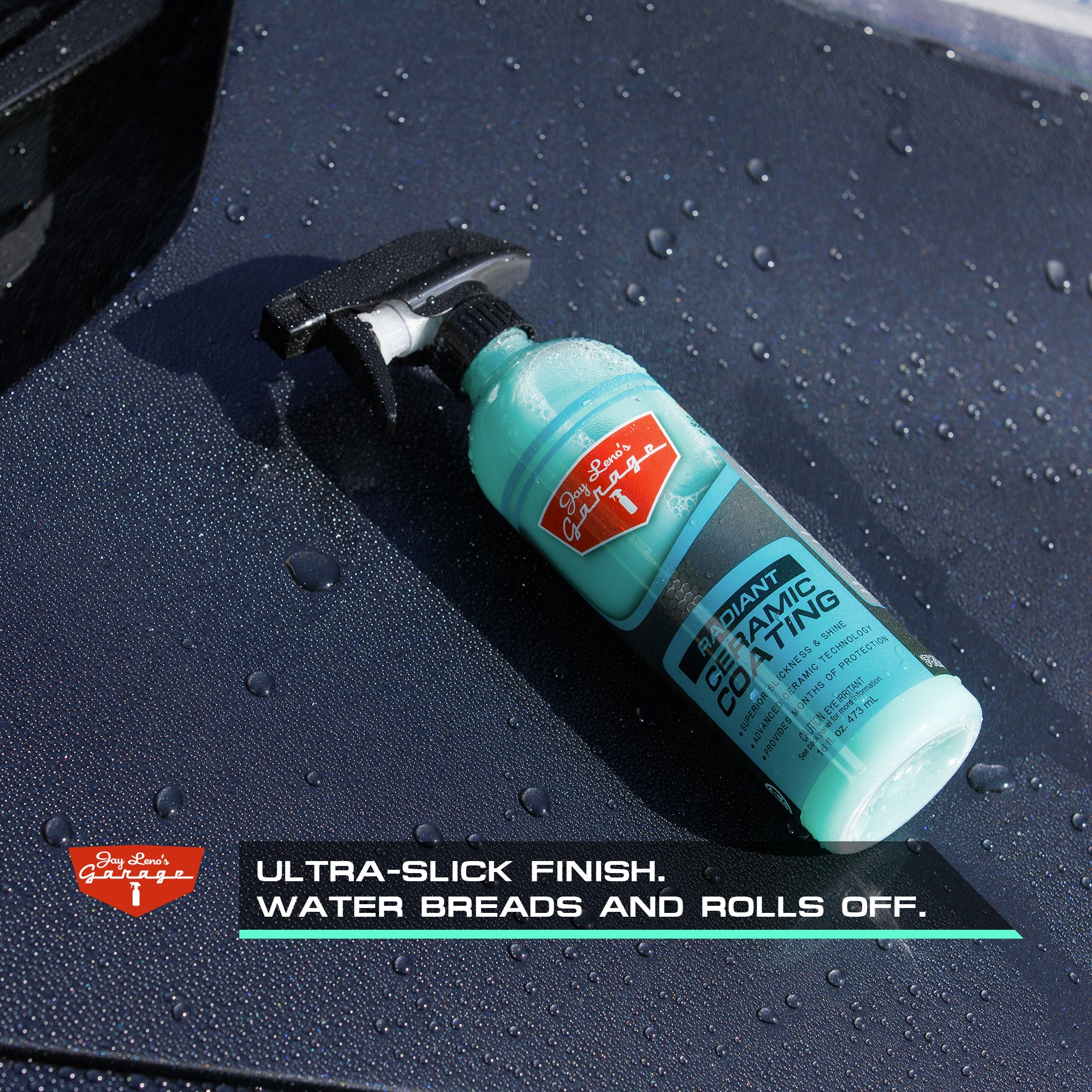 Jay Leno's Garage ultra slick, hydrophobic  ceramic coating