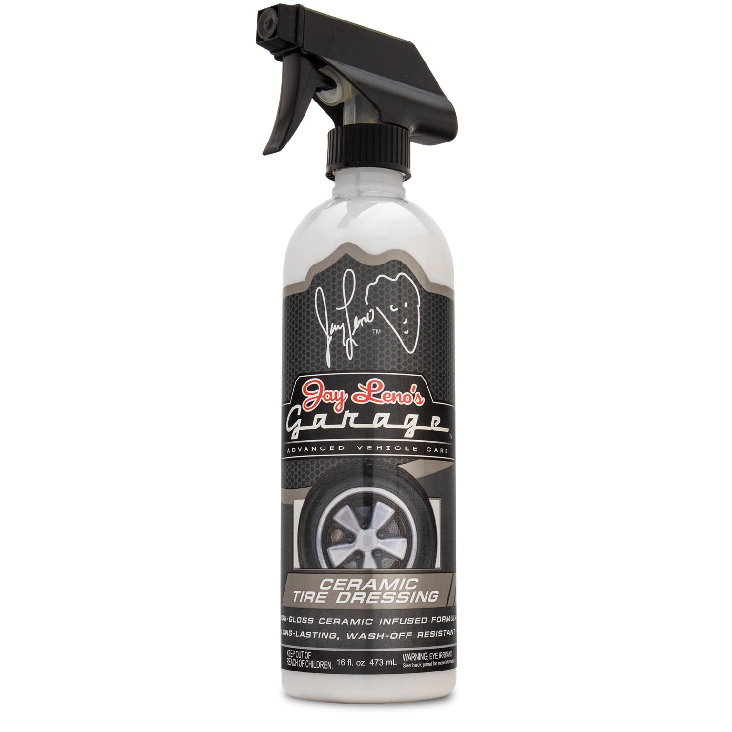 Ceramic Tire Dressing | 16 oz. | 3-Pack | Intensely-Shiny Finish & Surface Protection For Tires | Repels Water, Dirt, & UV Rays | Jay Leno's Garage Ceramic Tire Dressing | 16 oz. | 3-Pack | Intensely-Shiny Finish & Surface Protection For Tires | Repels Water, Dirt, & UV Rays | Jay Leno's Garage
