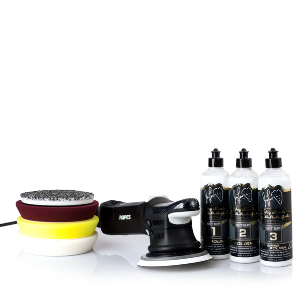 Premium Compound and Polish Kit: Polisher, Rubbing Compound